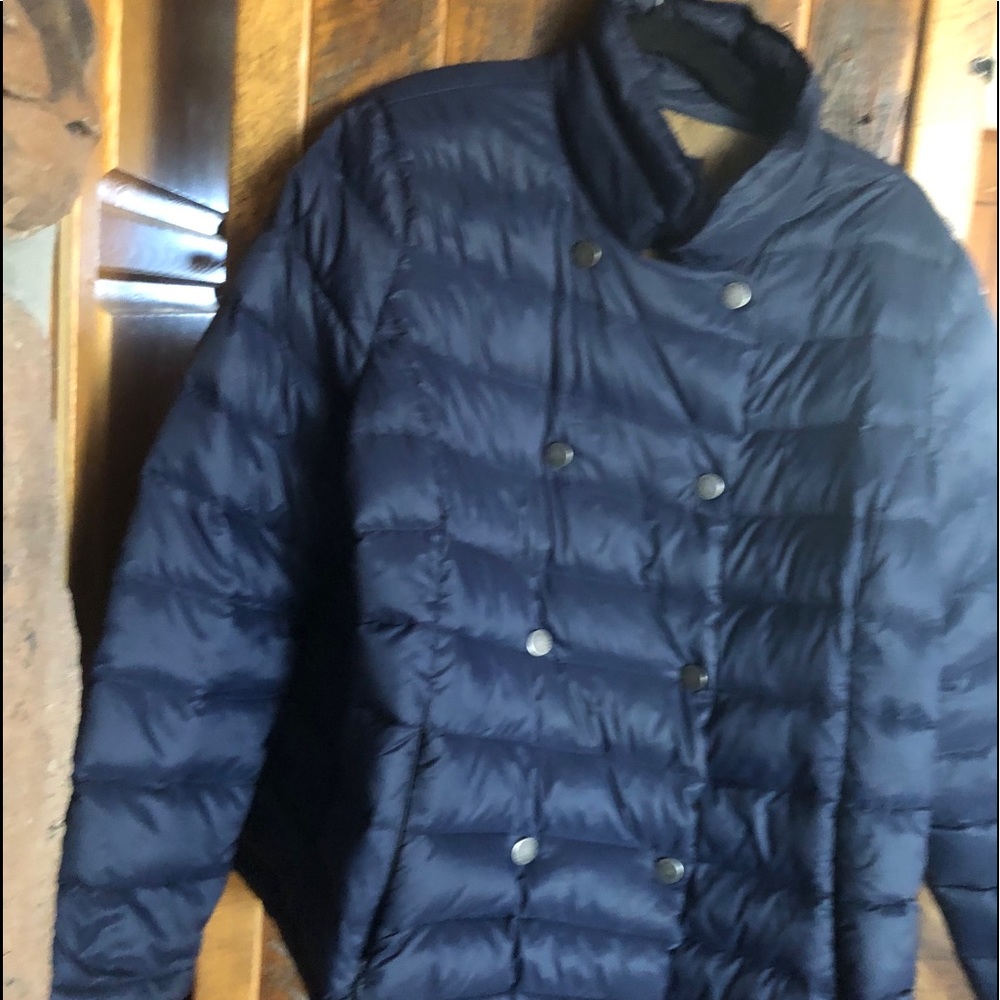 Two Tone Packable Double Breasted Lands End Down … - image 3